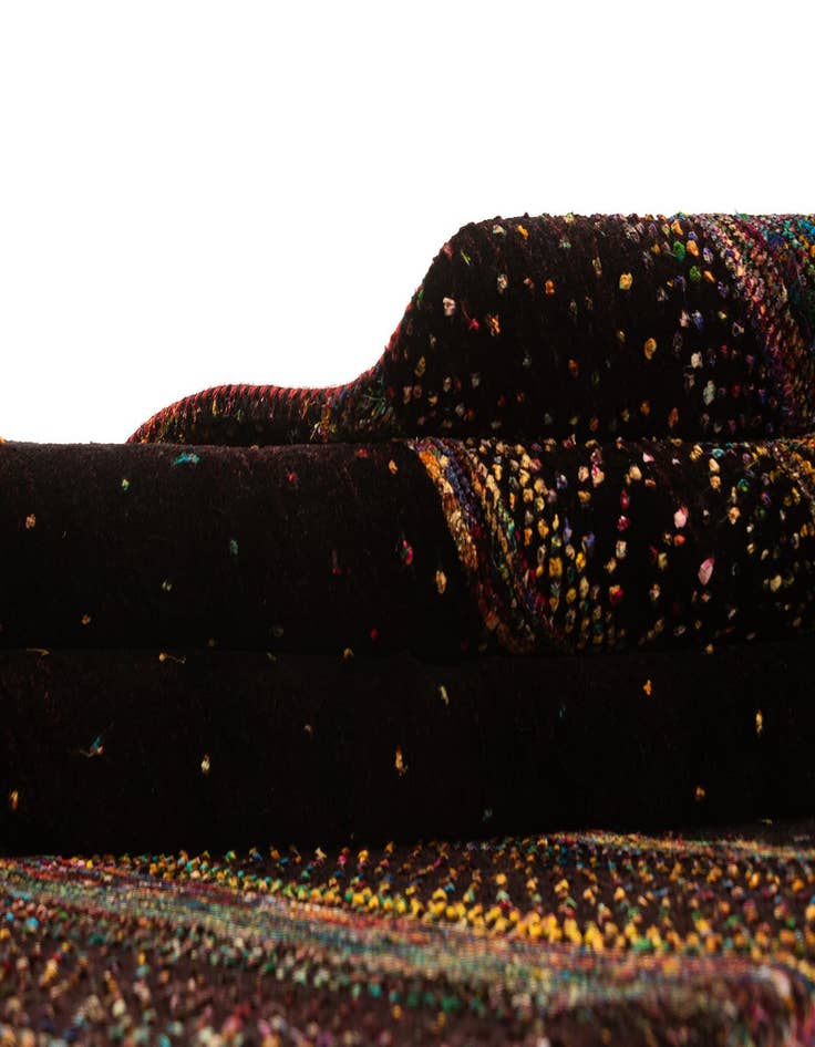 Detail image of  5' 1 x 6' 10  Hand Knotted Gabbeh Oriental Wool Rug