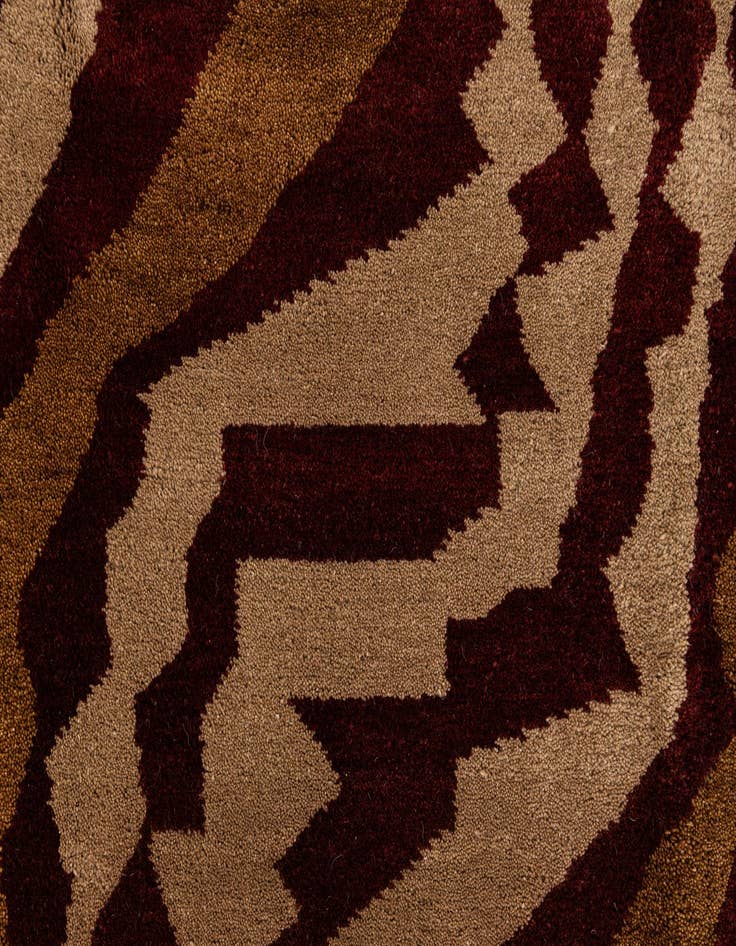 Detail image of  6' 7 x 9' 11  Hand Knotted Gabbeh Wool Rug