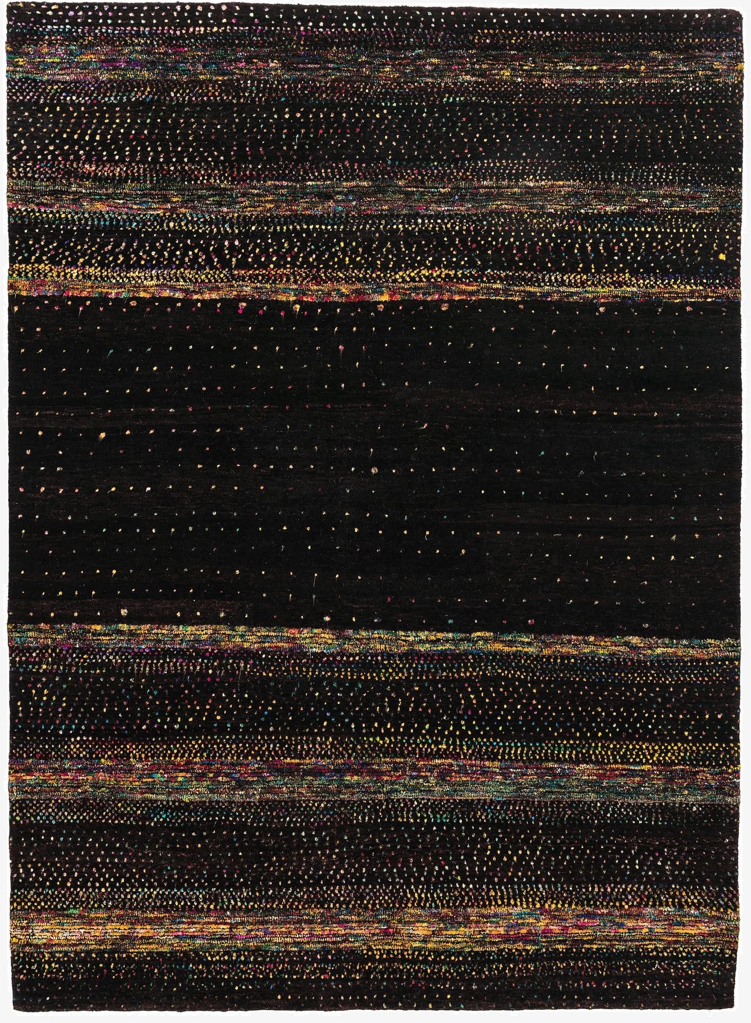  5' 1 x 6' 10  Hand Knotted Gabbeh Oriental Wool Rug