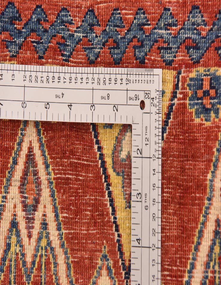 Detail image of  5' 8 x 8'  Hand Knotted Ikat Oriental Rug