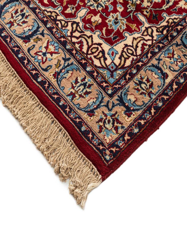 Detail image of  4' x 5' 8  Hand Knotted Isfahan Oriental Wool Rug