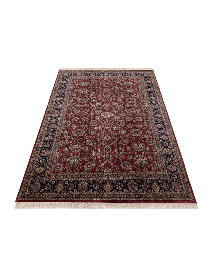 Detail image of  6' 7 x 9' 10  Hand Knotted Isfahan Oriental Wool Rug