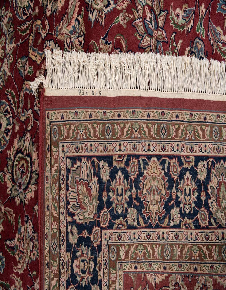 Detail image of  6' 7 x 9' 10  Hand Knotted Isfahan Oriental Wool Rug