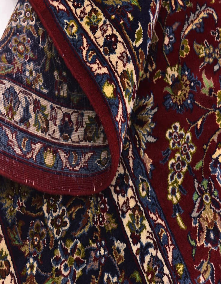 Detail image of  9' 6 x 13' 2  Hand Knotted Isfahan Persian Wool Rug