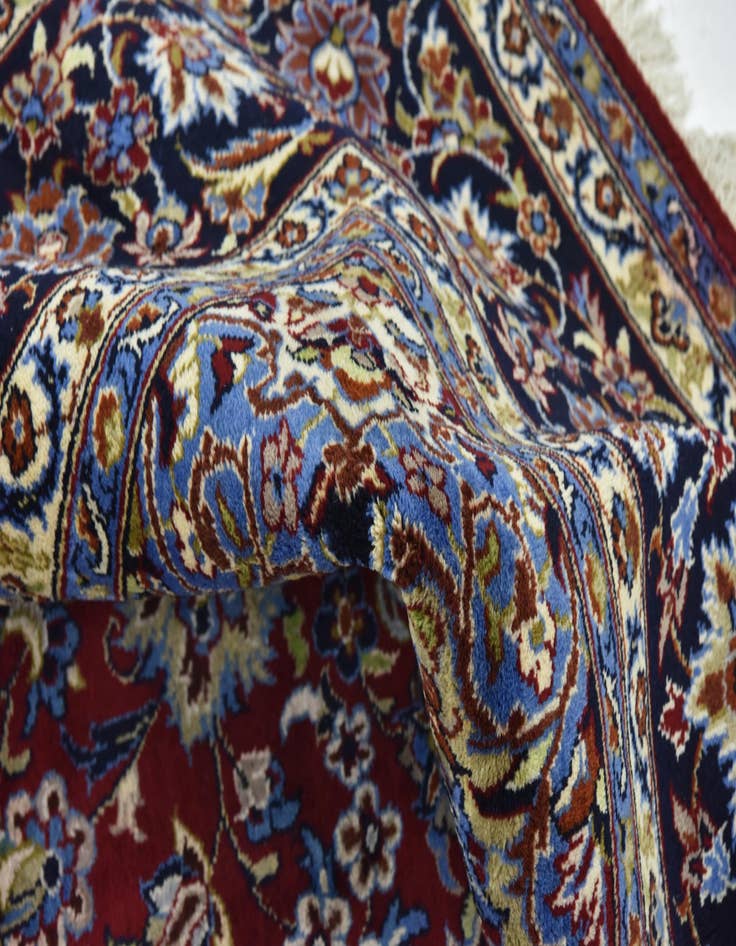 Detail image of  9' 9 x 13' 3  Hand Knotted Isfahan Persian Wool Rug