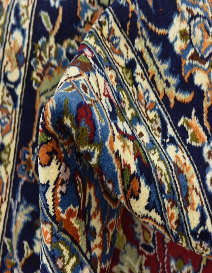 Detail image of  9' 6 x 12' 8  Hand Knotted Isfahan Persian Wool Rug