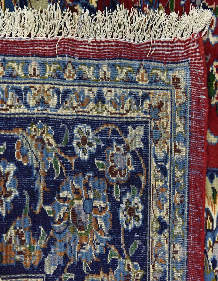 Detail image of  9' 6 x 12' 8  Hand Knotted Isfahan Persian Wool Rug