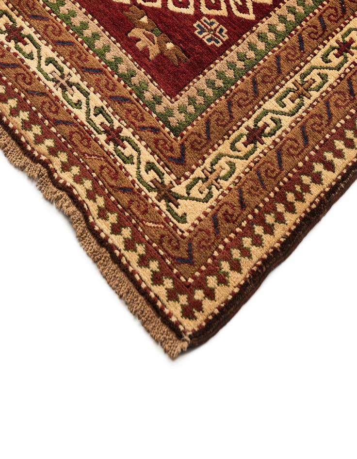 Detail image of  4' 1 x 6' 3  Hand Knotted Kars Wool Rug