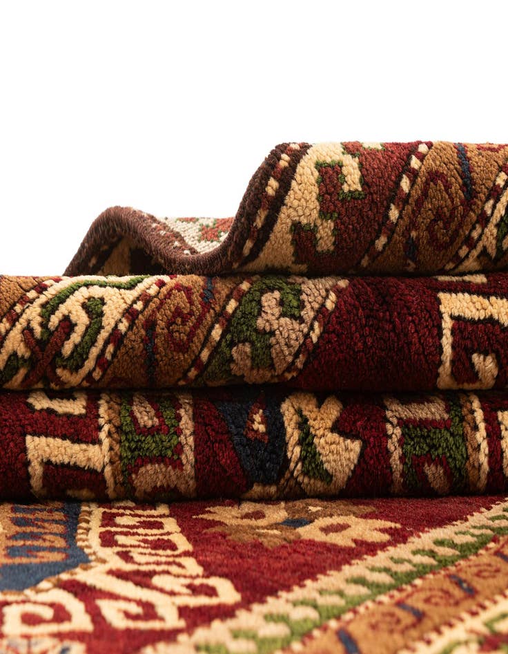 Detail image of  4' 1 x 6' 3  Hand Knotted Kars Wool Rug