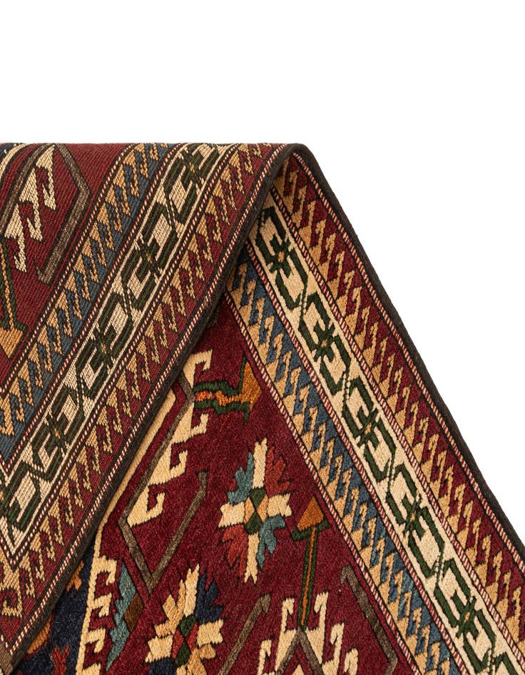 Detail image of  4' x 5' 7  Hand Knotted Kars Wool Rug