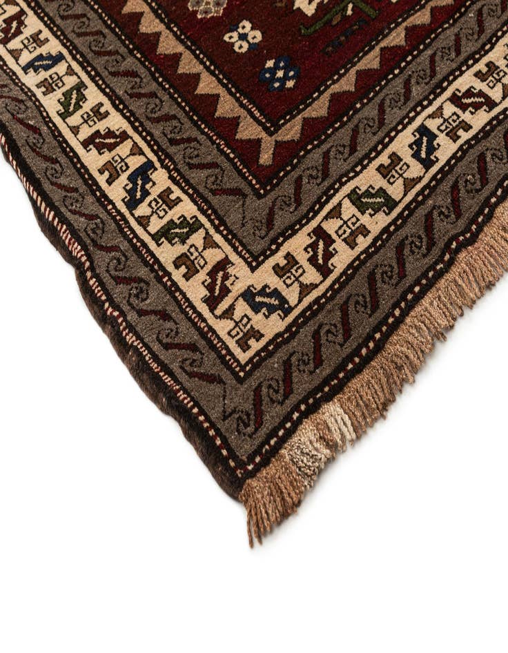 Detail image of  5' 3 x 7' 5  Hand Knotted Kars Wool Rug