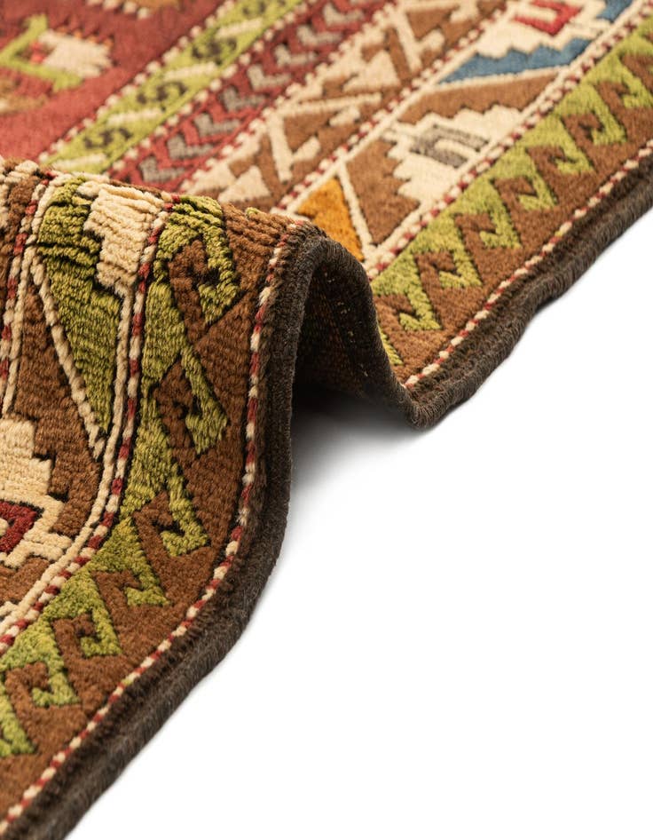 Detail image of  4' 3 x 7' 3  Hand Knotted Kars Wool Rug