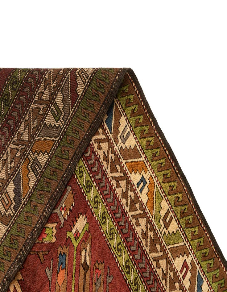 Detail image of  4' 3 x 7' 3  Hand Knotted Kars Wool Rug