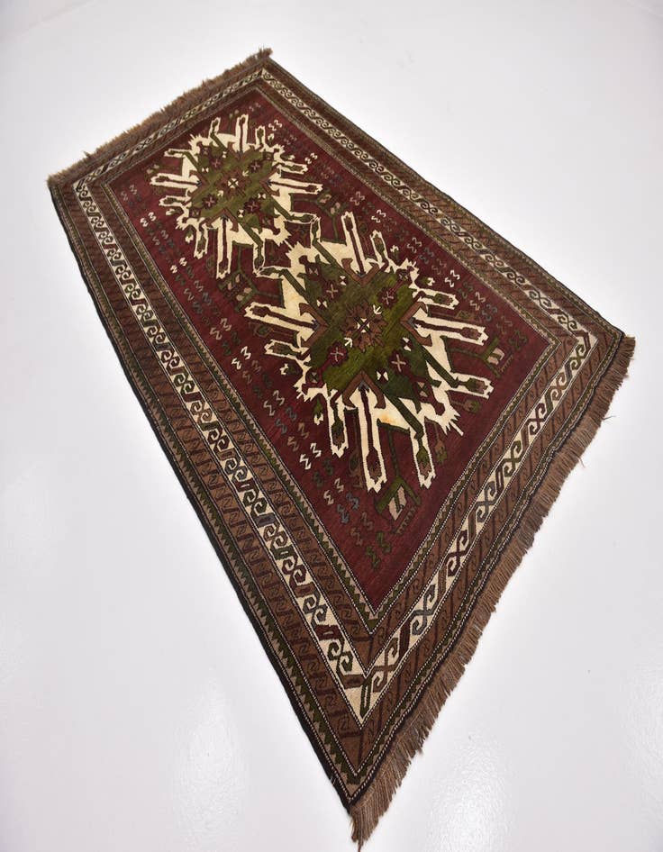 Detail image of 5' 10 x 9' 5 Hand Knotted Kars Wool Rug