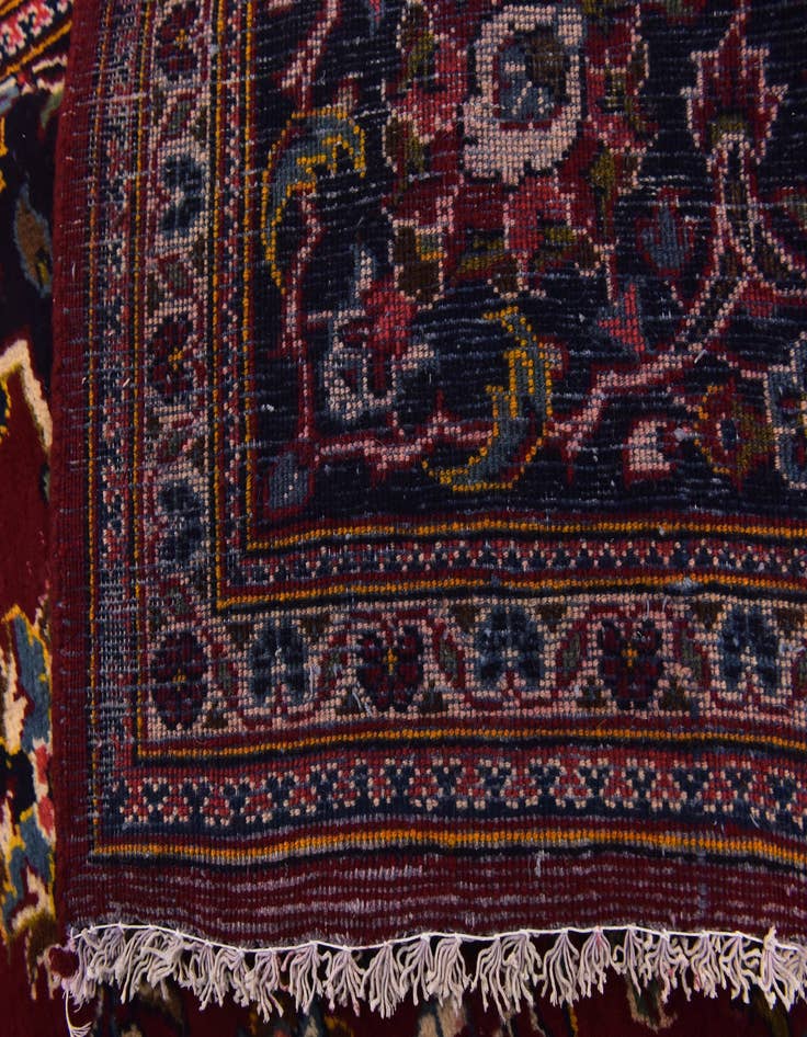 Detail image of  8' 2 x 10' 10  Hand Knotted Kashan Persian Wool Rug