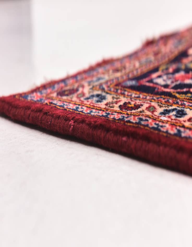 Detail image of  8' 2 x 10' 10  Hand Knotted Kashan Persian Wool Rug