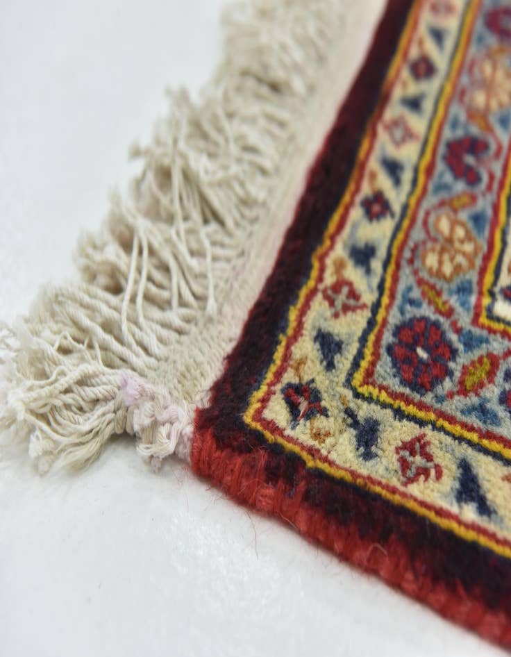 Detail image of  9' 2 x 13' 5  Hand Knotted Kashan Persian Wool Rug