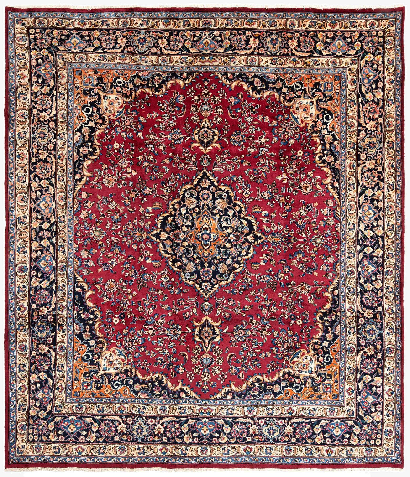  9' 10 x 11' 4 Kashan Wool Rug