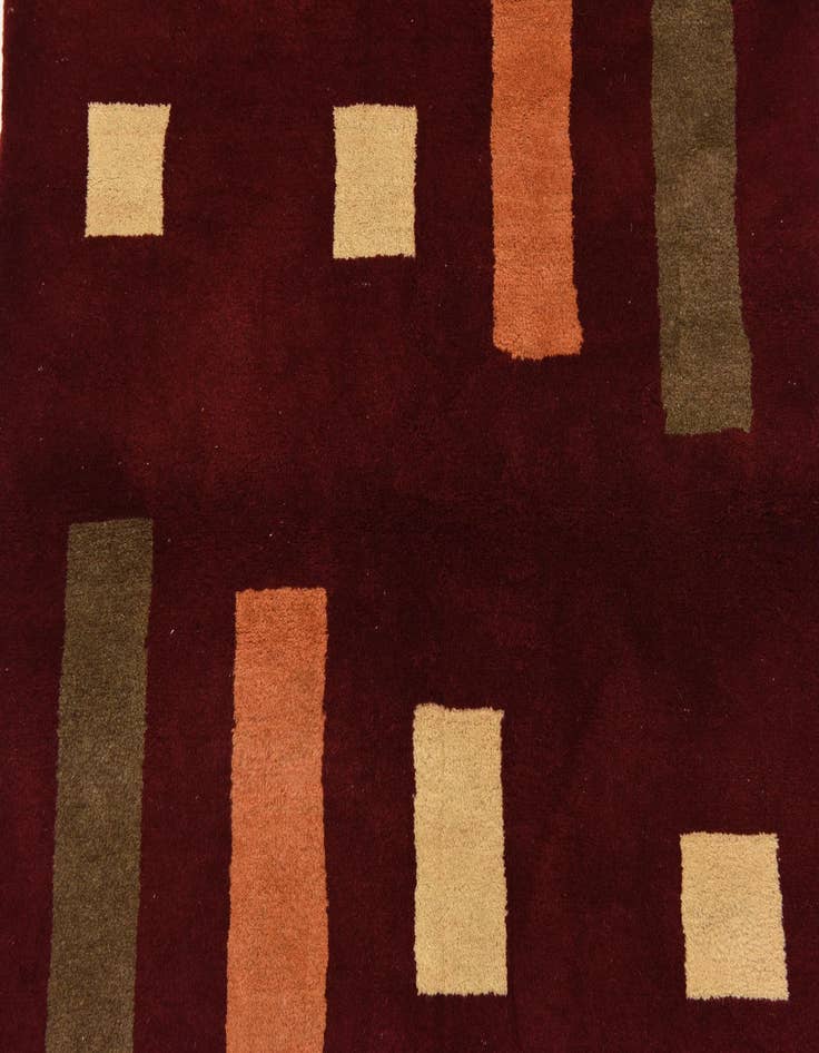 Detail image of  3' 4 x 5' 1  Hand Knotted Kashkuli Gabbeh Persian Wool Rug