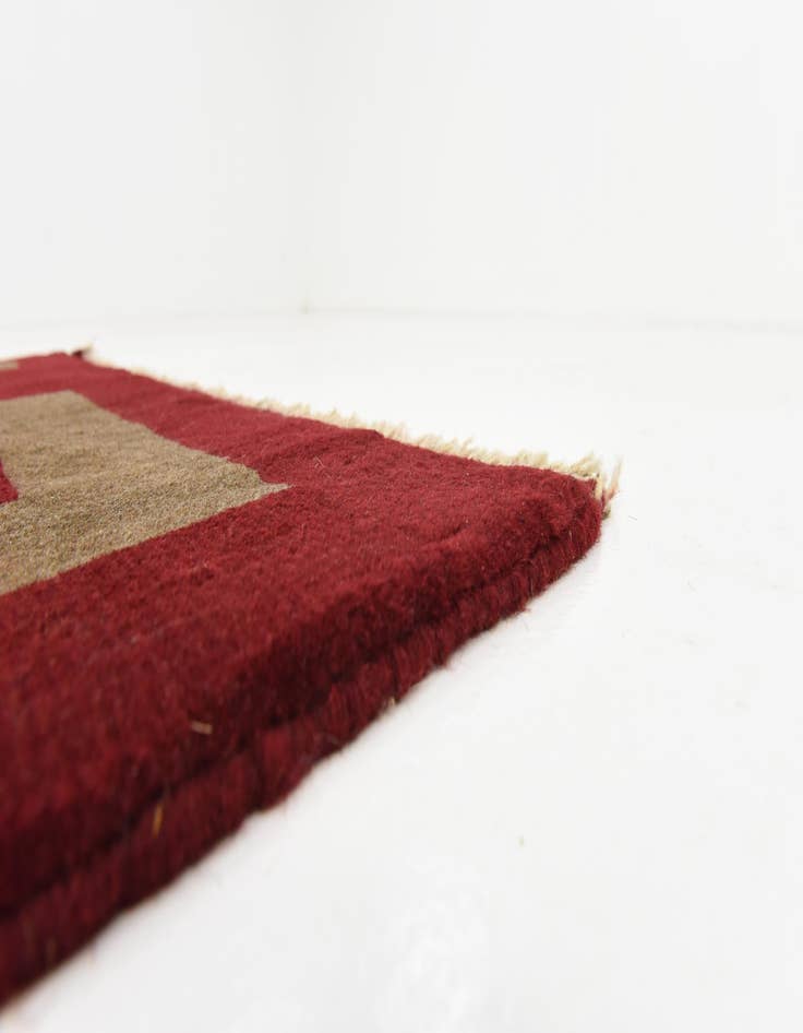 Detail image of  3' 4 x 5' 1  Hand Knotted Kashkuli Gabbeh Persian Wool Rug