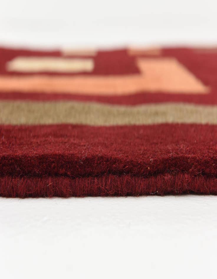 Detail image of  3' 4 x 5' 1  Hand Knotted Kashkuli Gabbeh Persian Wool Rug