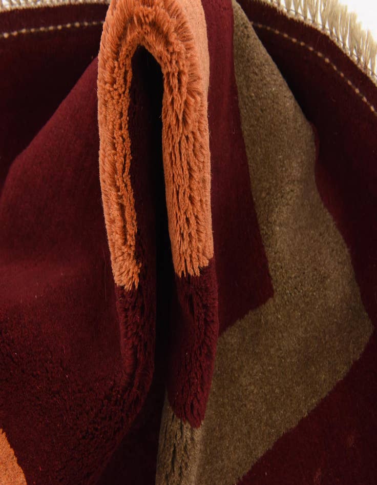 Detail image of  3' 4 x 5' 1  Hand Knotted Kashkuli Gabbeh Persian Wool Rug