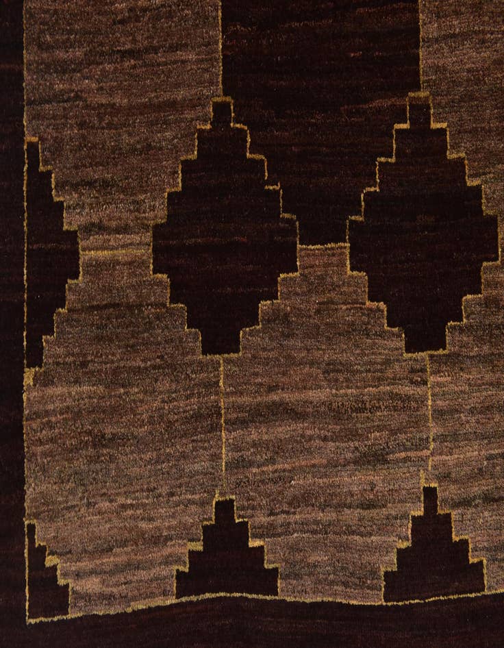 Detail image of  6' x 9'  Hand Knotted Kashkuli Gabbeh Wool Rug