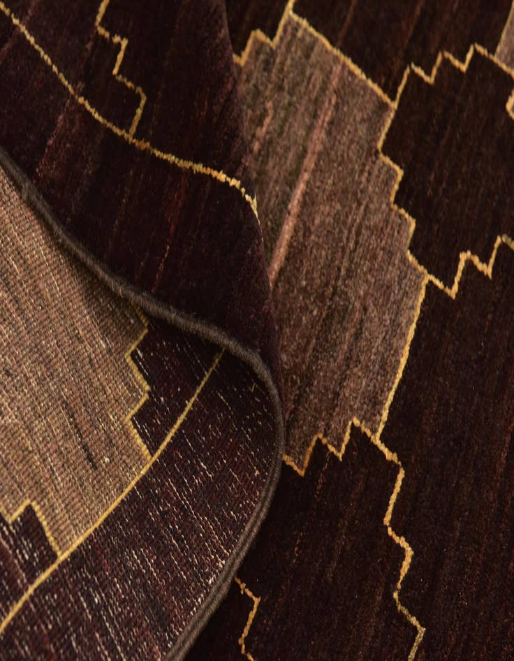 Detail image of  6' x 9'  Hand Knotted Kashkuli Gabbeh Wool Rug