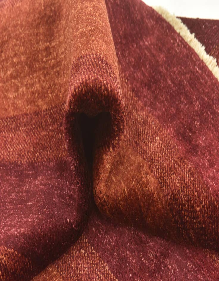 Detail image of  6' 7 x 9' 4  Hand Knotted Kashkuli Gabbeh Wool Rug