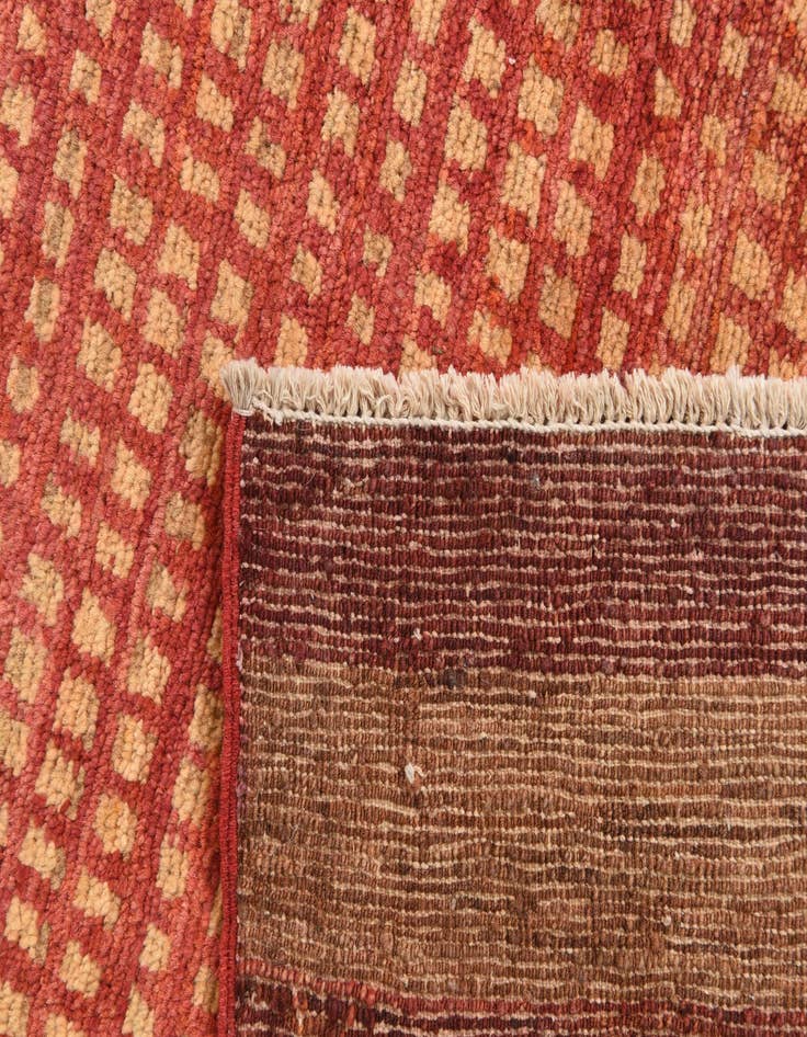 Detail image of  4' 8 x 6' 4  Hand Knotted Kashkuli Gabbeh Wool Rug
