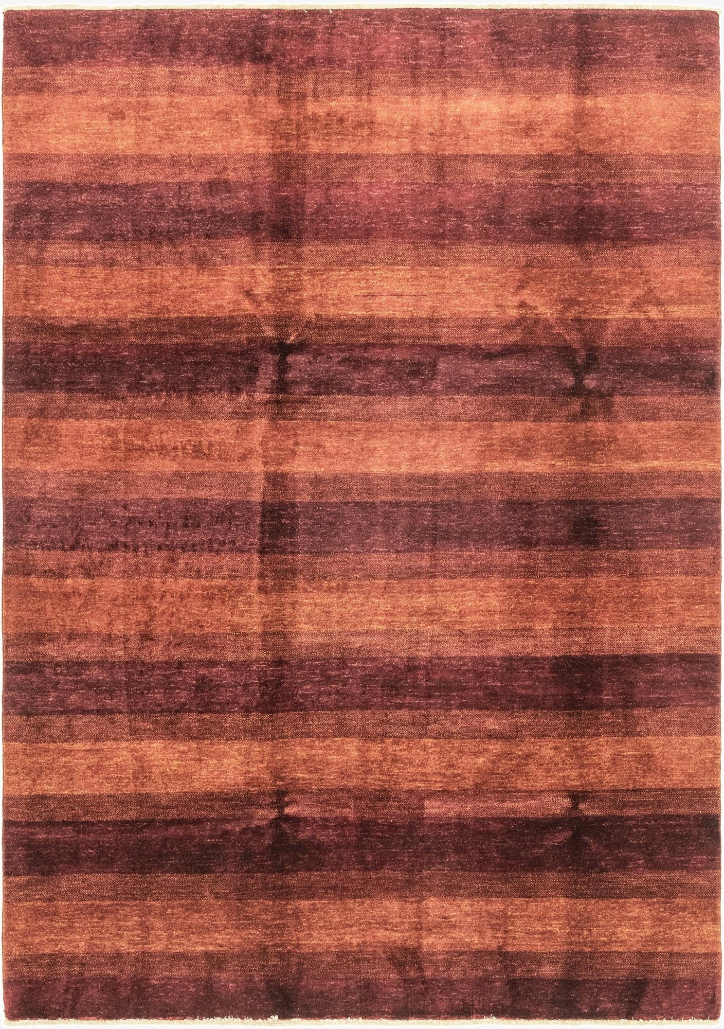  6' 7 x 9' 4  Hand Knotted Kashkuli Gabbeh Wool Rug