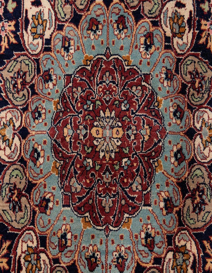 Detail image of  9' 2 x 12' 6  Hand Knotted Kashmir Oriental Wool Rug