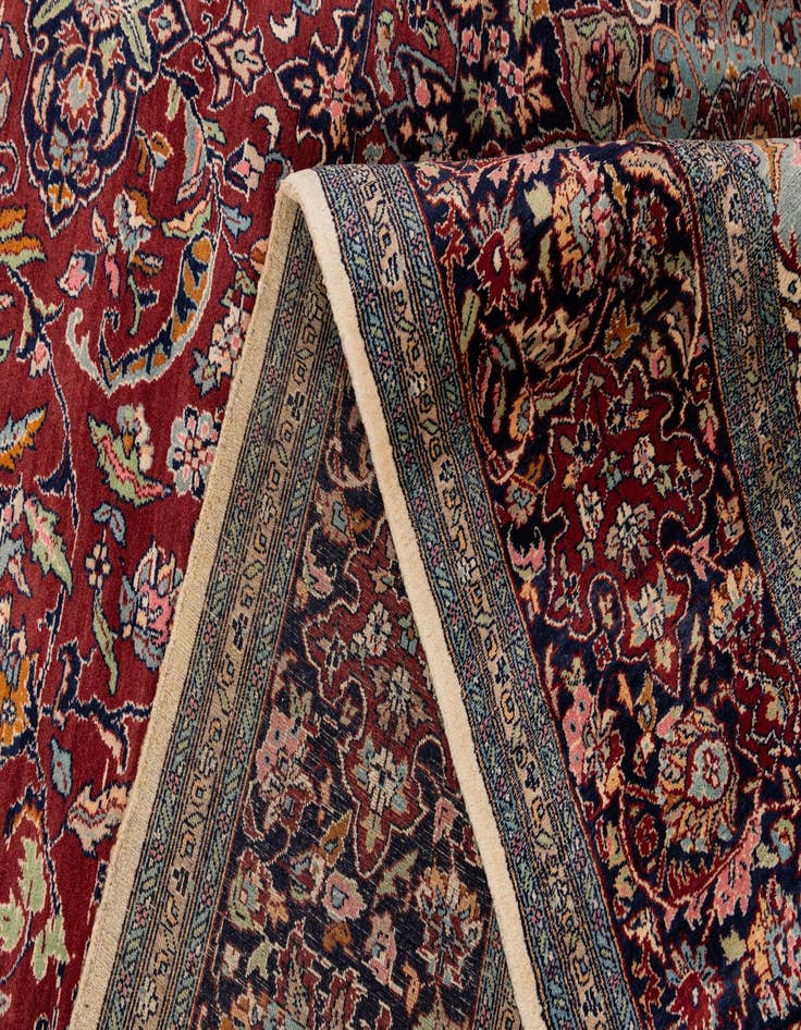 Detail image of  9' 2 x 12' 6  Hand Knotted Kashmir Oriental Wool Rug