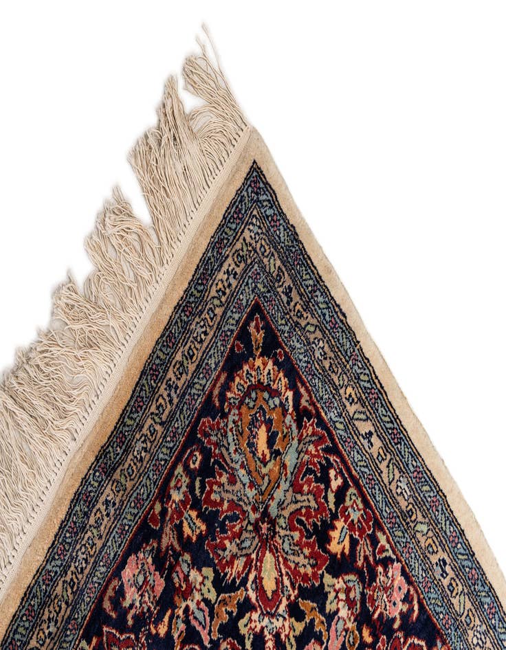 Detail image of  9' 2 x 12' 6  Hand Knotted Kashmir Oriental Wool Rug
