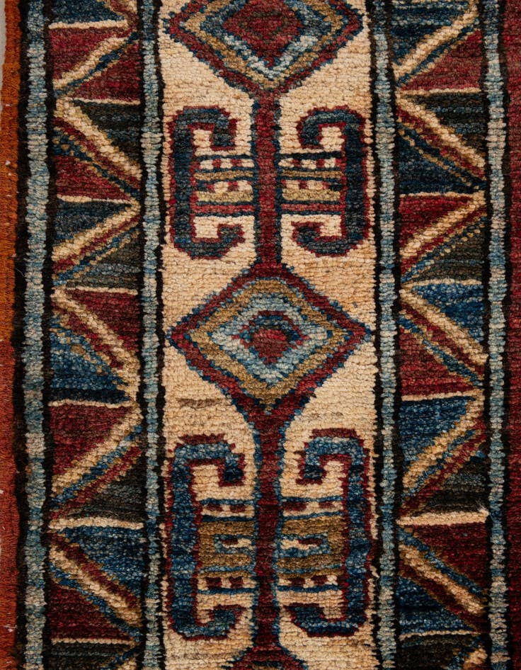 Detail image of  5' x 7' 5  Hand Knotted Kazak Wool Rug