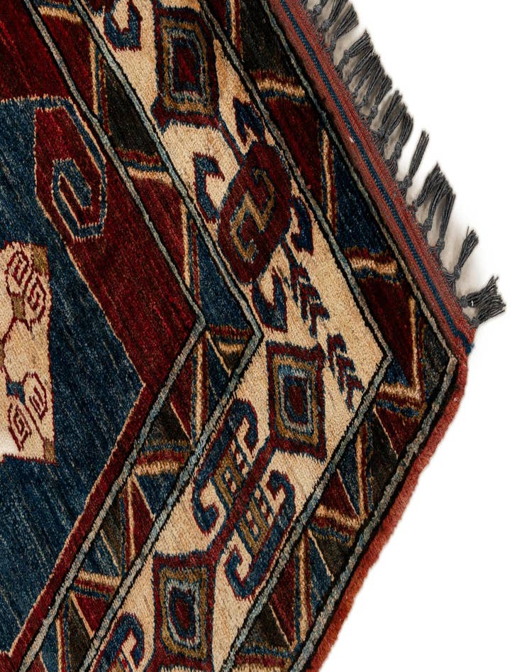Detail image of  5' x 7' 5  Hand Knotted Kazak Wool Rug