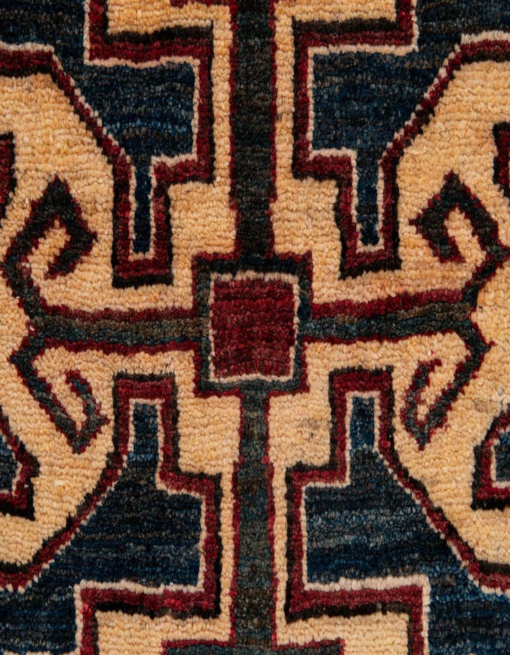 Detail image of  4' 1 x 6' 9  Hand Knotted Kazak Wool Rug