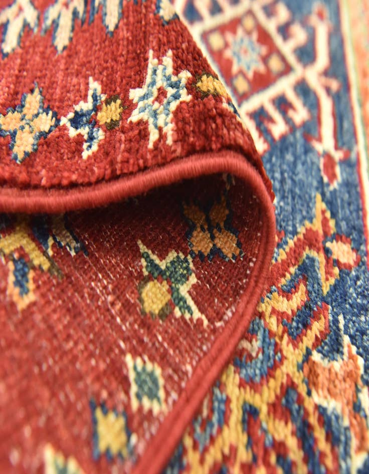 Detail image of  2' 10 x 4'  Hand Knotted Kazak Oriental Rug