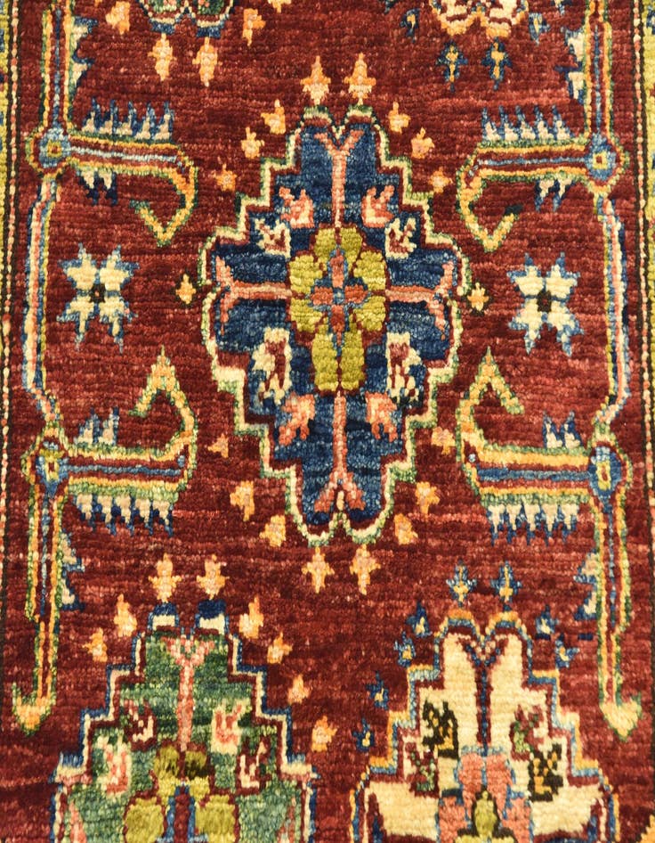Detail image of  2' 8 x 4' 2  Hand Knotted Kazak Oriental Rug