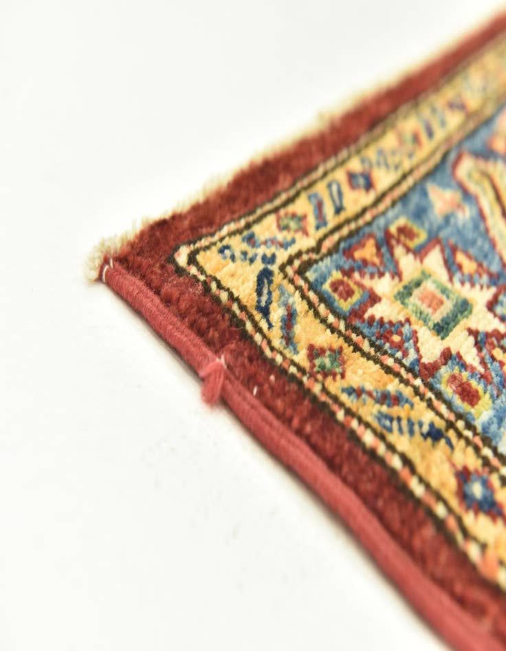 Detail image of  2' 8 x 4' 2  Hand Knotted Kazak Oriental Rug