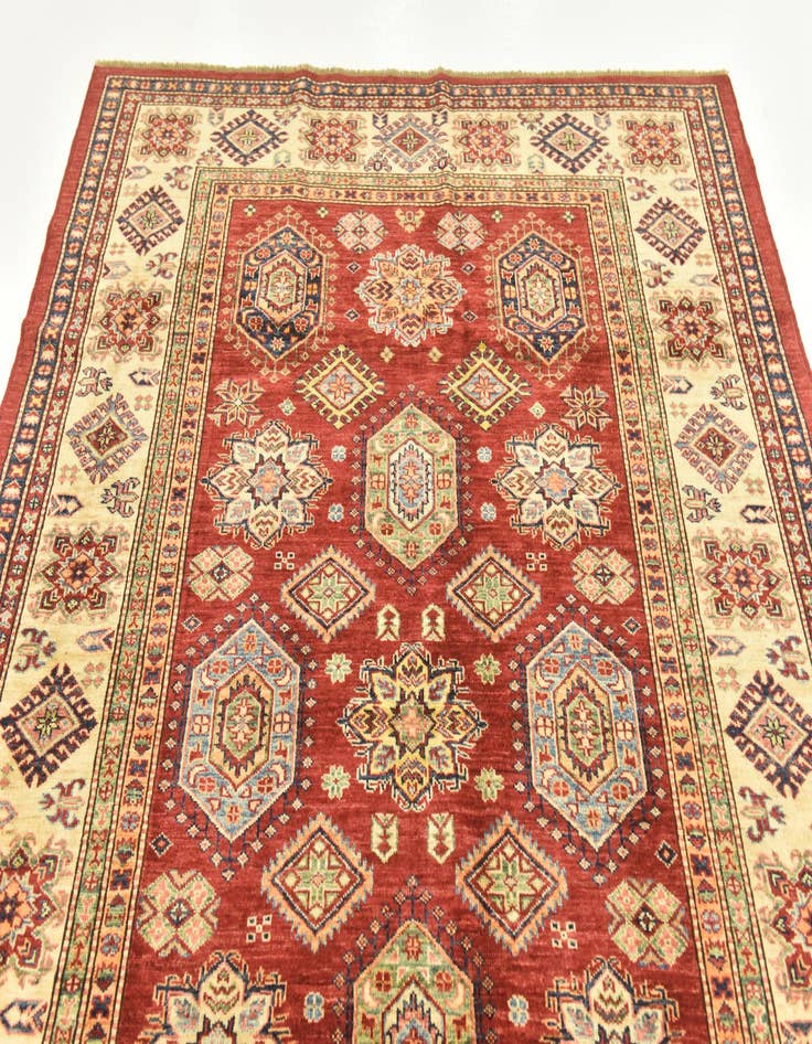 Detail image of  5' 8 x 7' 8  Hand Knotted Kazak Oriental Rug