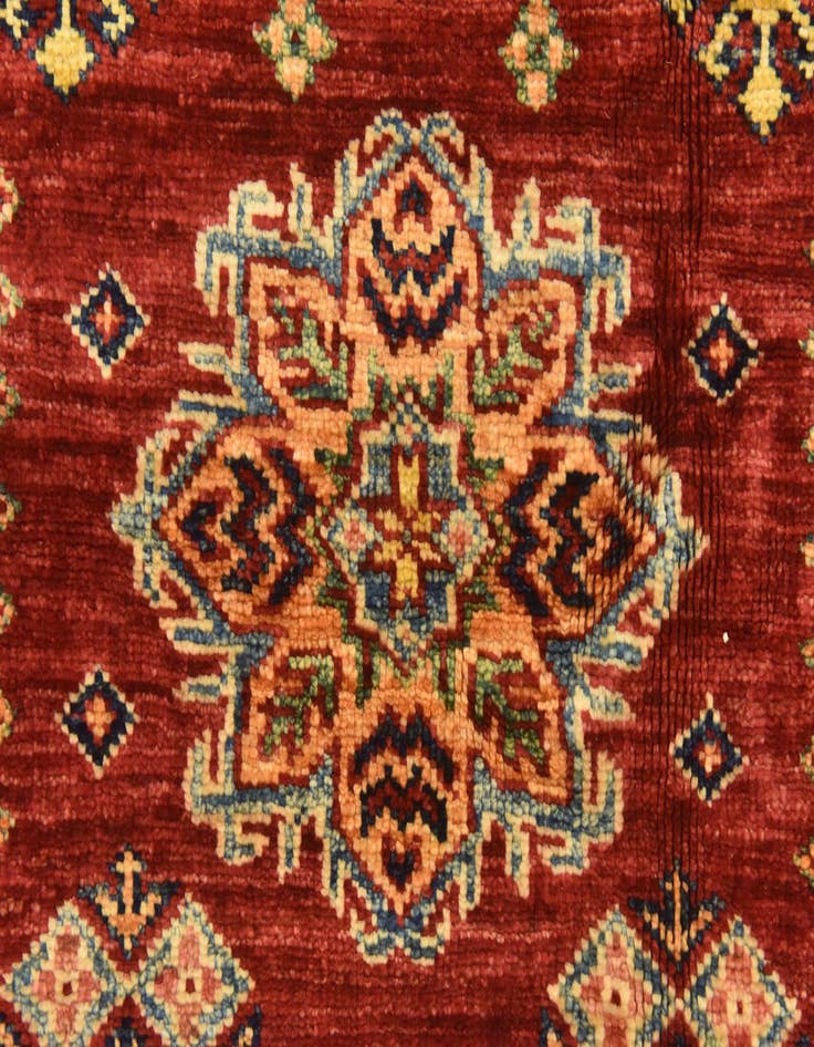 Detail image of  5' 8 x 7' 8  Hand Knotted Kazak Oriental Rug