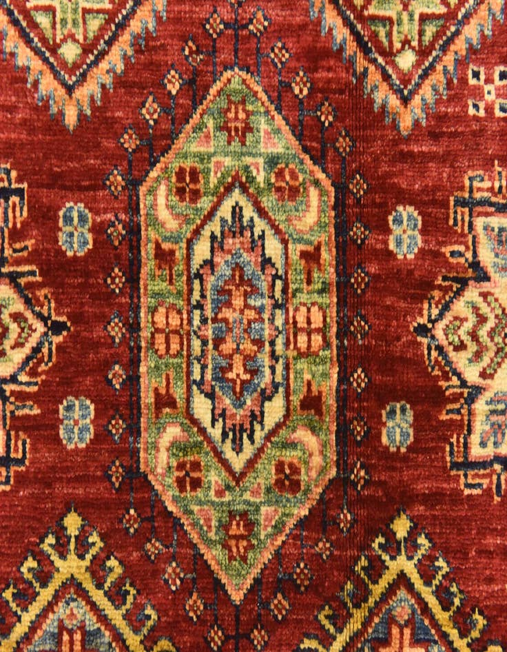 Detail image of  5' 8 x 7' 8  Hand Knotted Kazak Oriental Rug