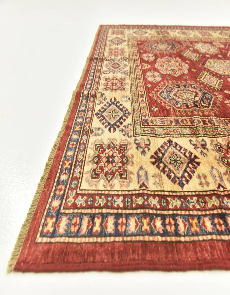 Detail image of  5' 8 x 7' 8  Hand Knotted Kazak Oriental Rug