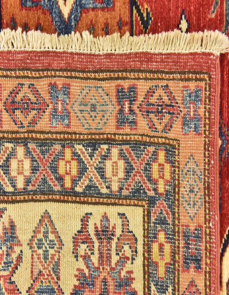 Detail image of  6' 1 x 8' 7  Hand Knotted Kazak Oriental Rug