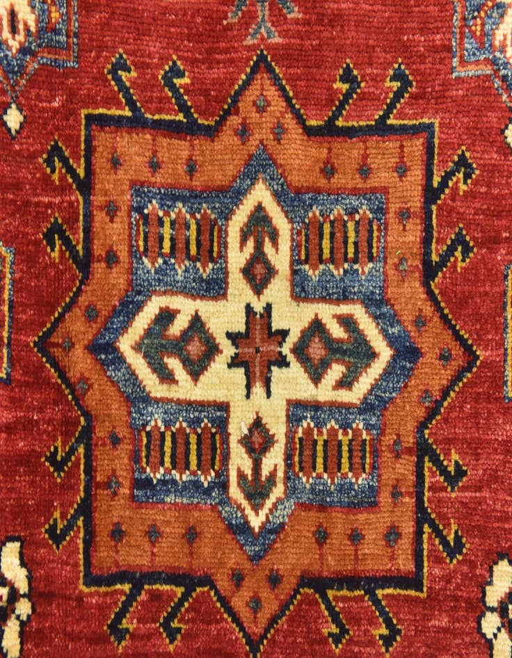 Detail image of  6' 1 x 8' 7  Hand Knotted Kazak Oriental Rug