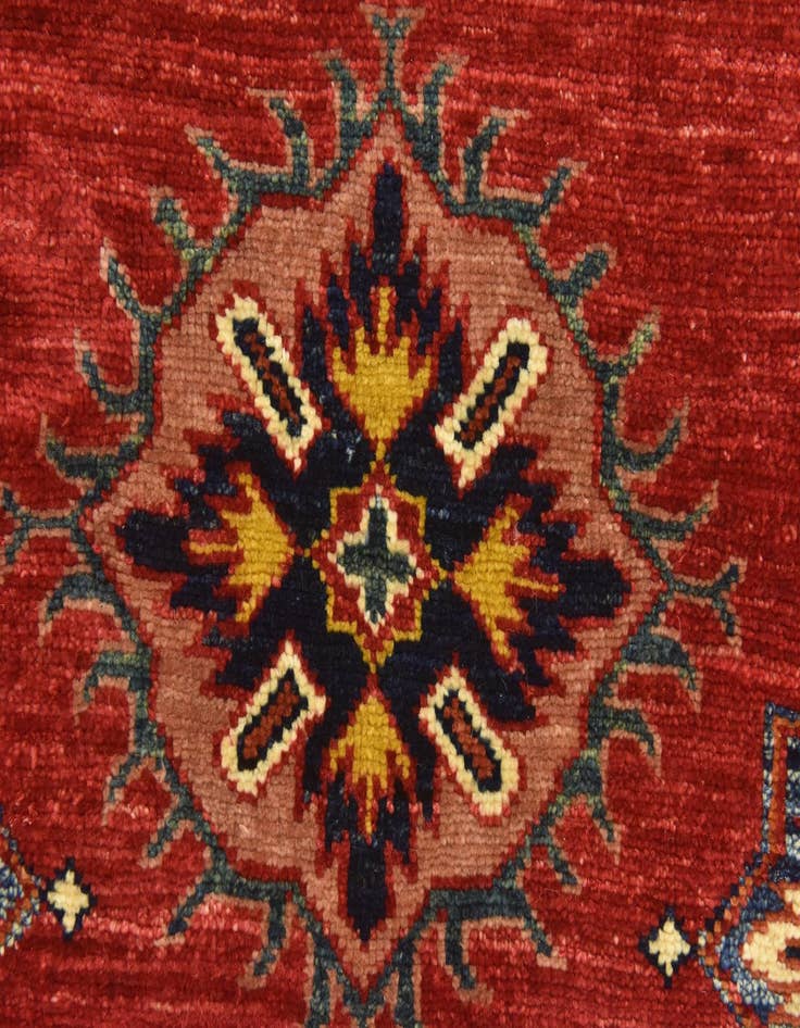 Detail image of  6' 1 x 8' 7  Hand Knotted Kazak Oriental Rug