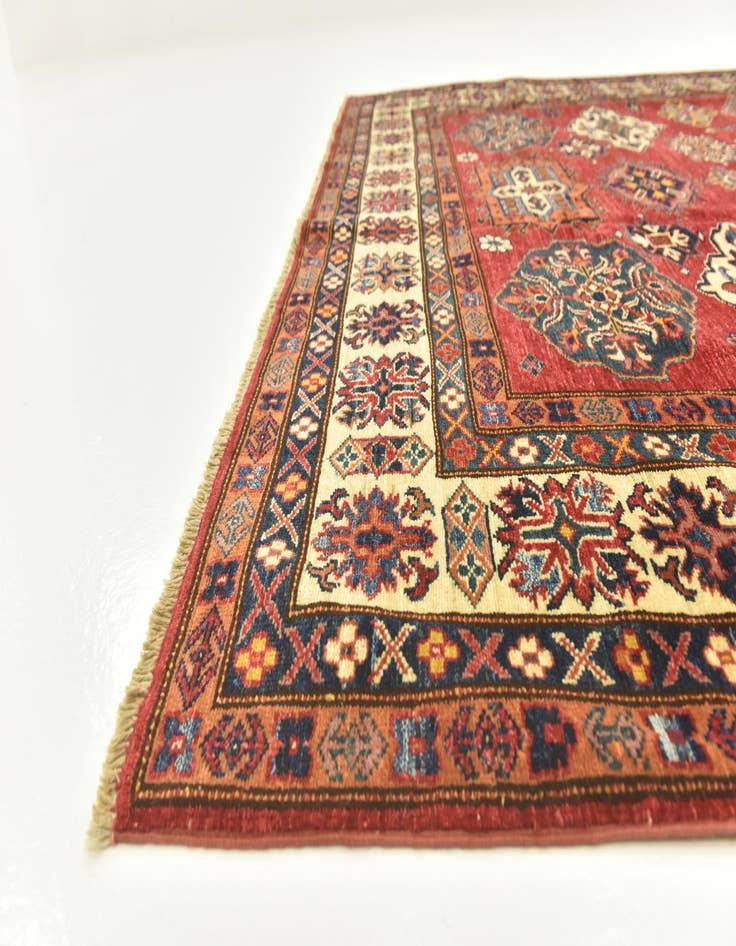 Detail image of  6' 1 x 8' 7  Hand Knotted Kazak Oriental Rug