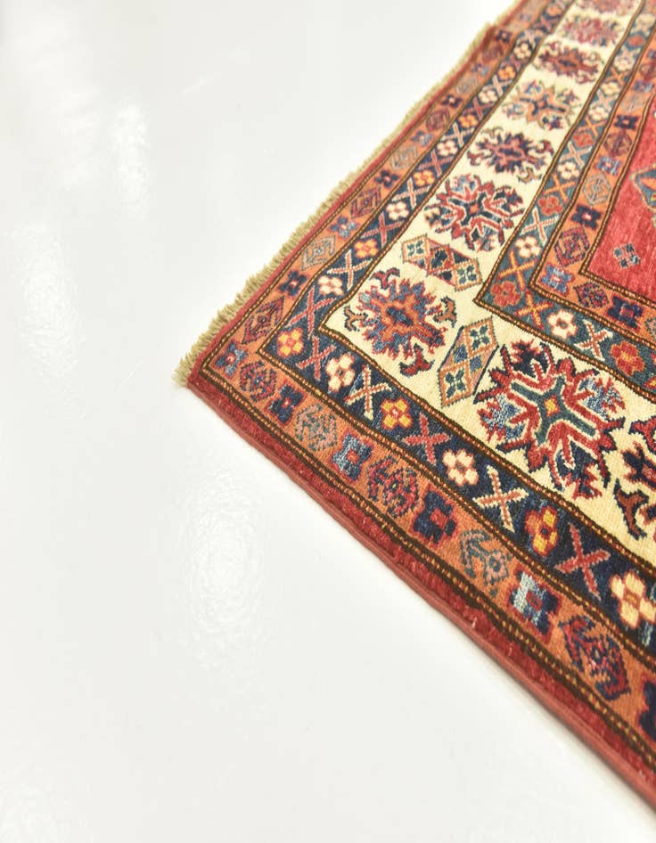 Detail image of  6' 1 x 8' 7  Hand Knotted Kazak Oriental Rug