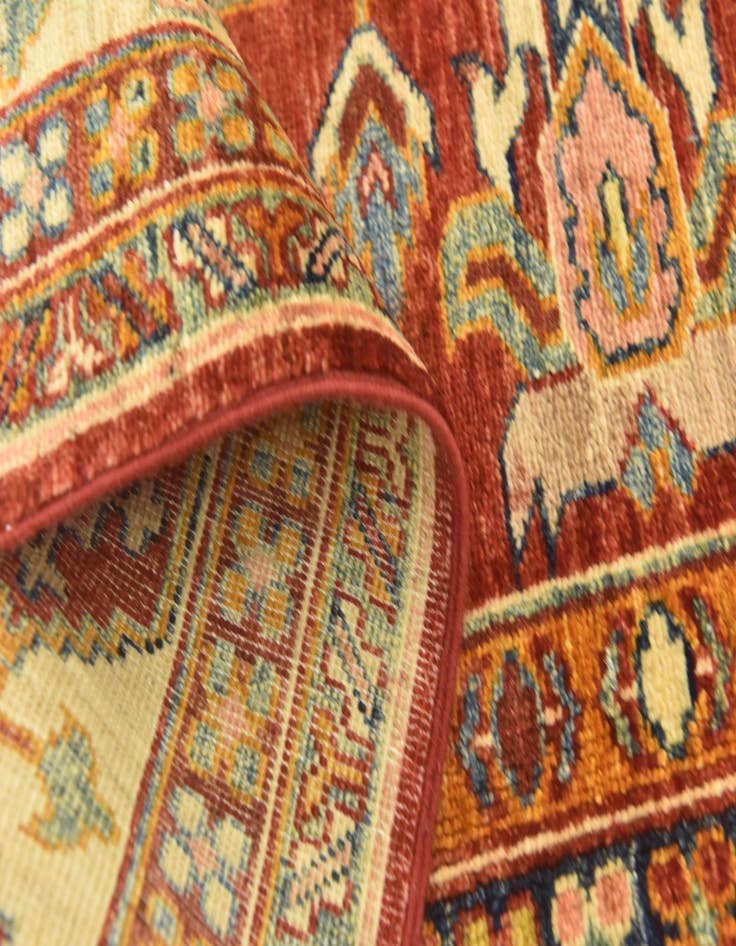 Detail image of  6' 1 x 9'  Hand Knotted Kazak Oriental Rug